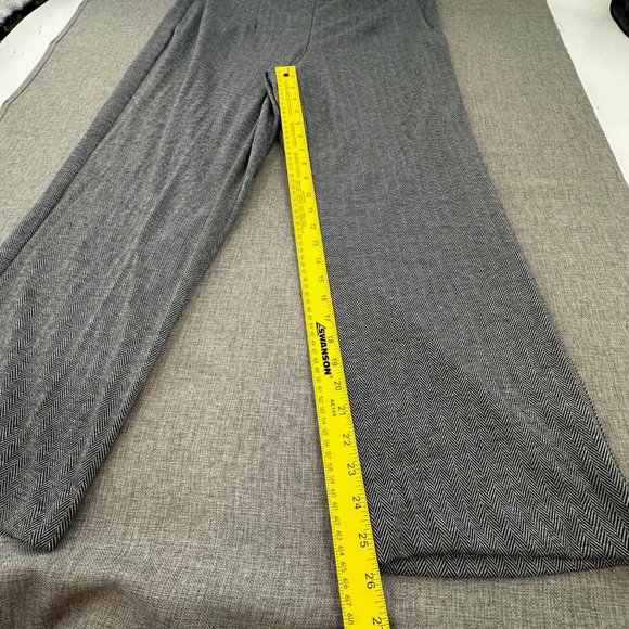 New! Womens Alfred Dunner Empire State Pants Herringbone Pull-On Straight Leg 1X - Picture 7 of 13